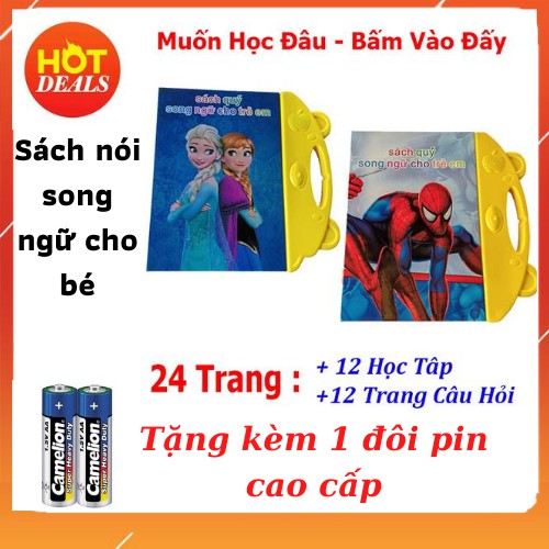 Sách Nói Điện Tử Song Ngữ Anh- Việt Giúp Trẻ Học Tốt Tiếng Anh có cả cho bé trai và bé gái