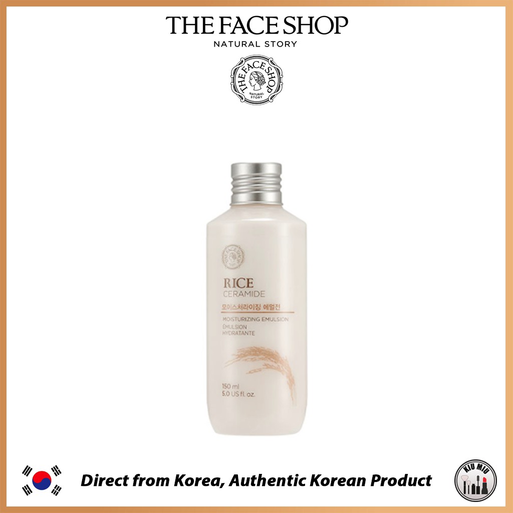 THE FACE SHOP RICE & CERAMIDE MOISTURIZING EMULSION 150ml *ORIGINAL KOREA*