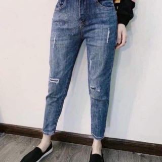 Quần jean baggy thêu túi kenzo