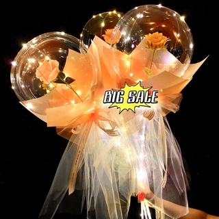 HOT TIKTOK COMBO Làm Bong Bóng GALAXY Đèn LED Hoa Hồng