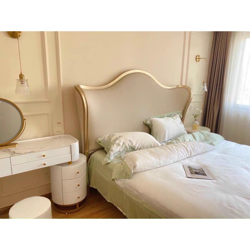 Bộ Chăn Ga Tencel hoa lá mùa hè sợi 100s siêu mềm mượt thoáng mát