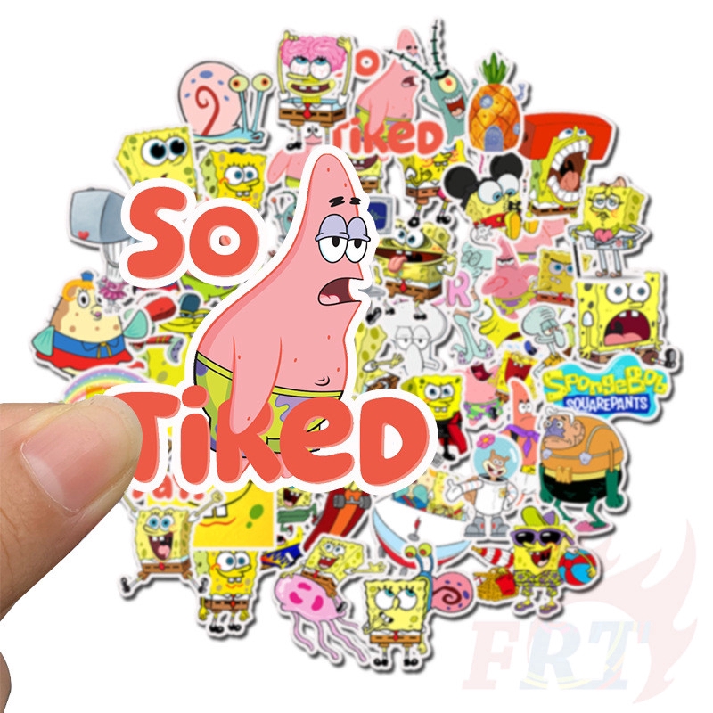 ❉ SpongeBob SquarePants - Series 01 Cartoon TV Shows Stickers ❉ 50Pcs/Set DIY Fashion Doodle Decals Stickers
