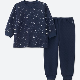 Bộ nỉ bông baby UNIQLO hình dải ngân hà