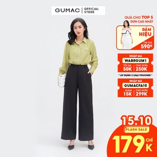 Quần tây nữ cơ bản ống suông GUMAC nhiều màu QB899