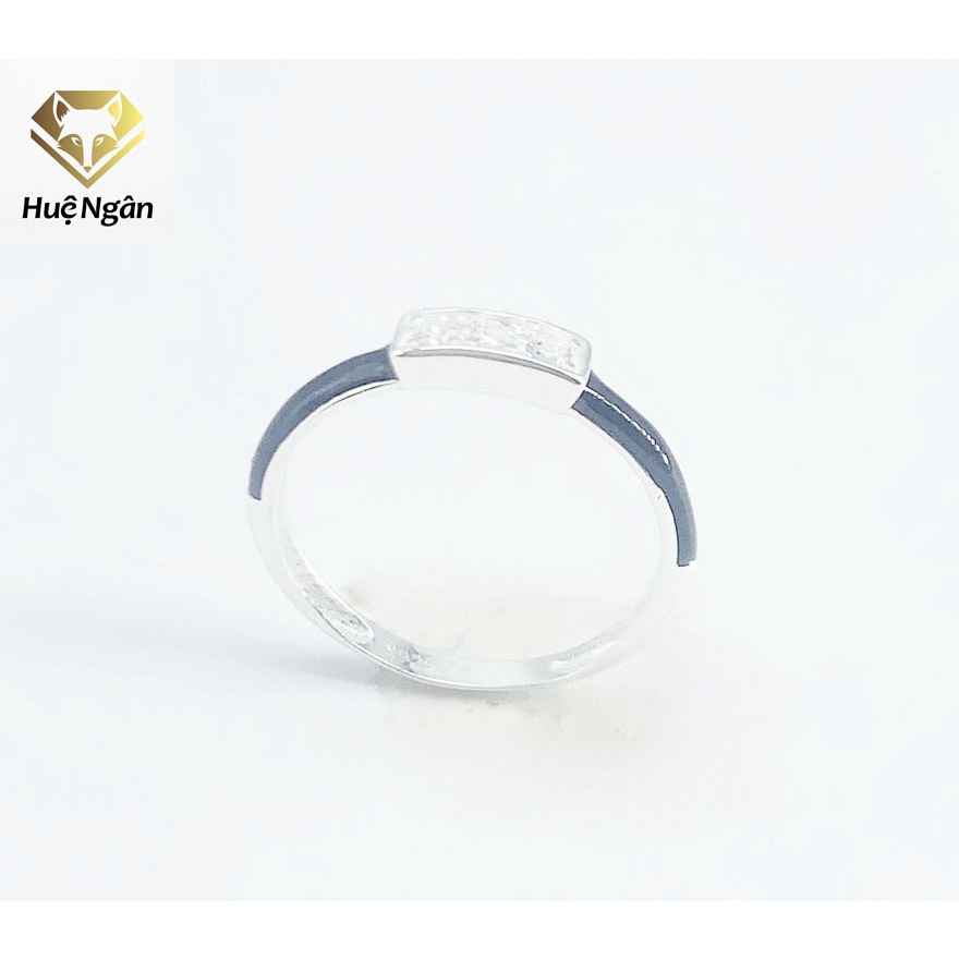 Nhẫn bạc Ý 925 Huệ Ngân - Đính Đá RR1218