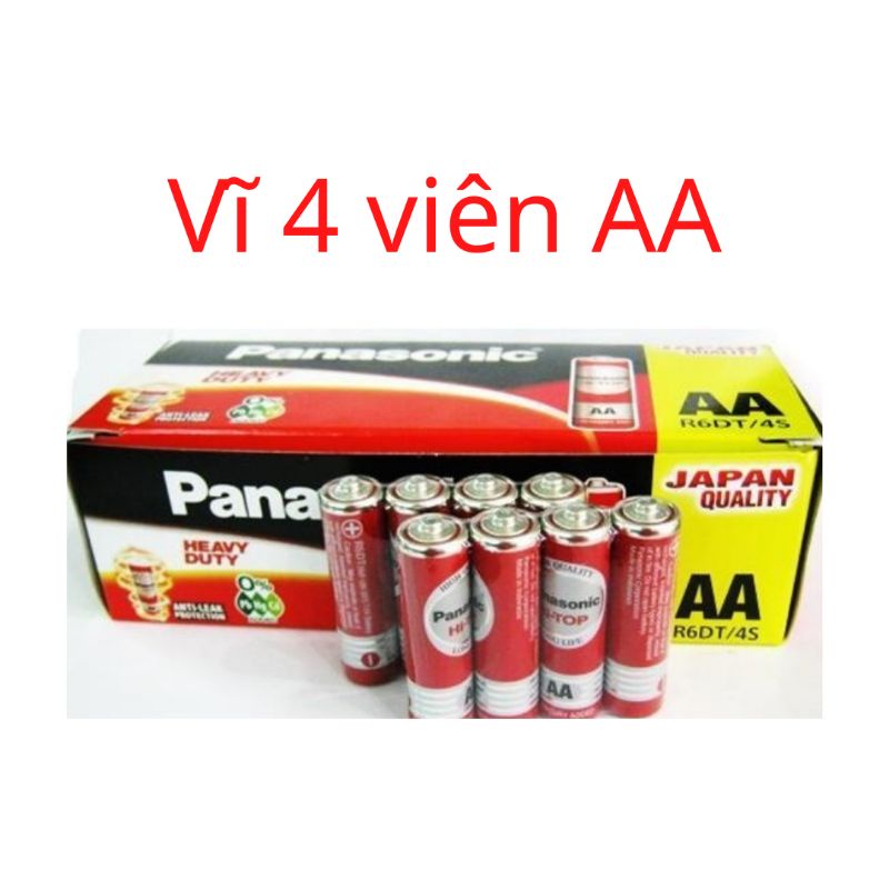 Vĩ 4 viên Panasonic size AA - 1,5V