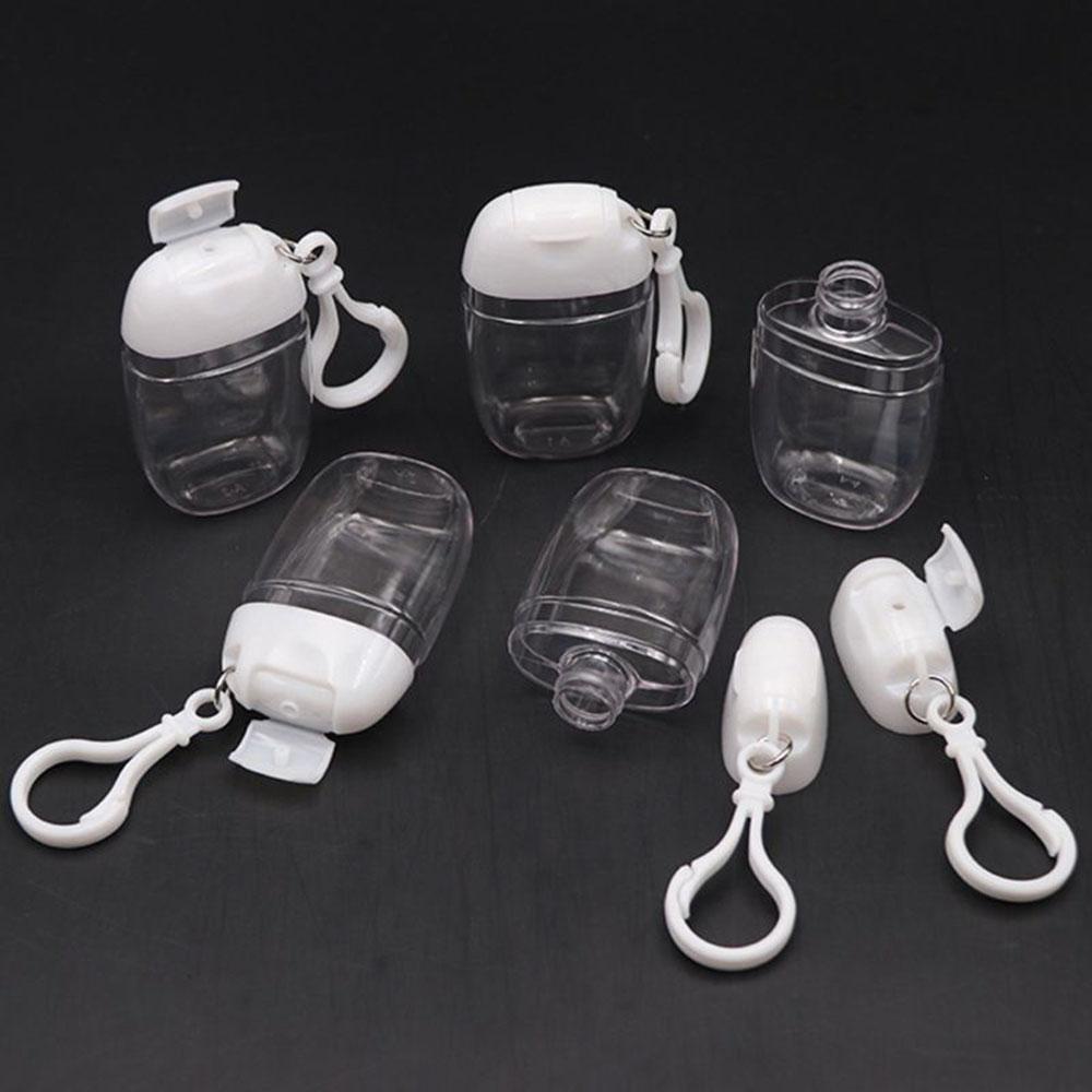 Chai Nhựa Rỗng Trong Suốt Có Nắp Lật Và Móc Treo Mỹ Phẩm Tiện Dụng