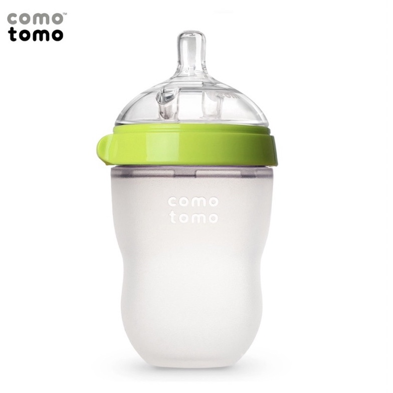 Bình sữa Comotomo 150ml/250ml núm Silicone siêu mềm