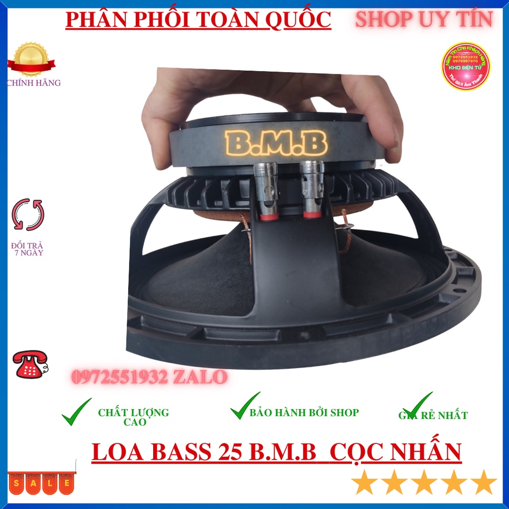 Loa bas 25 BM.B xương đúc có cọc nhấn từ 140 côn 51 hàng đẹp chất lượng cao bass nghe cực hay 1 chiếc