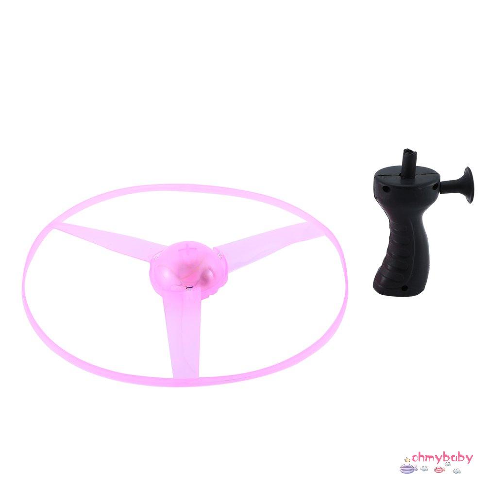 【OMB】 Funny Spinning Flyer Luminous Flying Disk Led Light Handle Flash For Kids