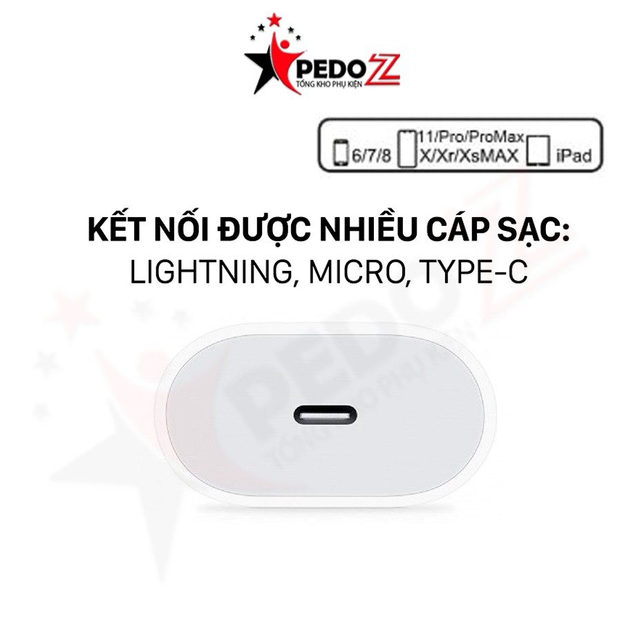 Bộ sạc iphone 20W và 18W chính hãng zin Apple PD iPhone 12 Pro Max, x Max/ 11 Pro/ X/ XS Max/ 8...