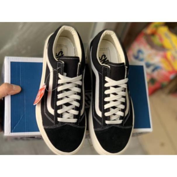 Giầy vans vaul đen lót da 1:1 ( full box + free ship ) Siêu Đẹp Cao Cấp [ SL  ib ] 👟 :)) , $