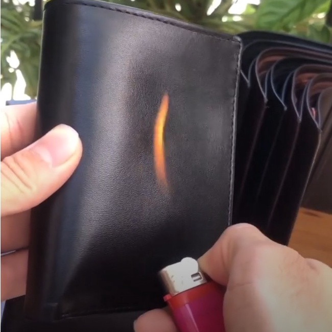 Ví Nam Da Bò NAPPA DA THẬT Đốt Không Cháy  Bảo Hành 24 Tháng Không Tróc Nổ Da Khi Sử Dụng