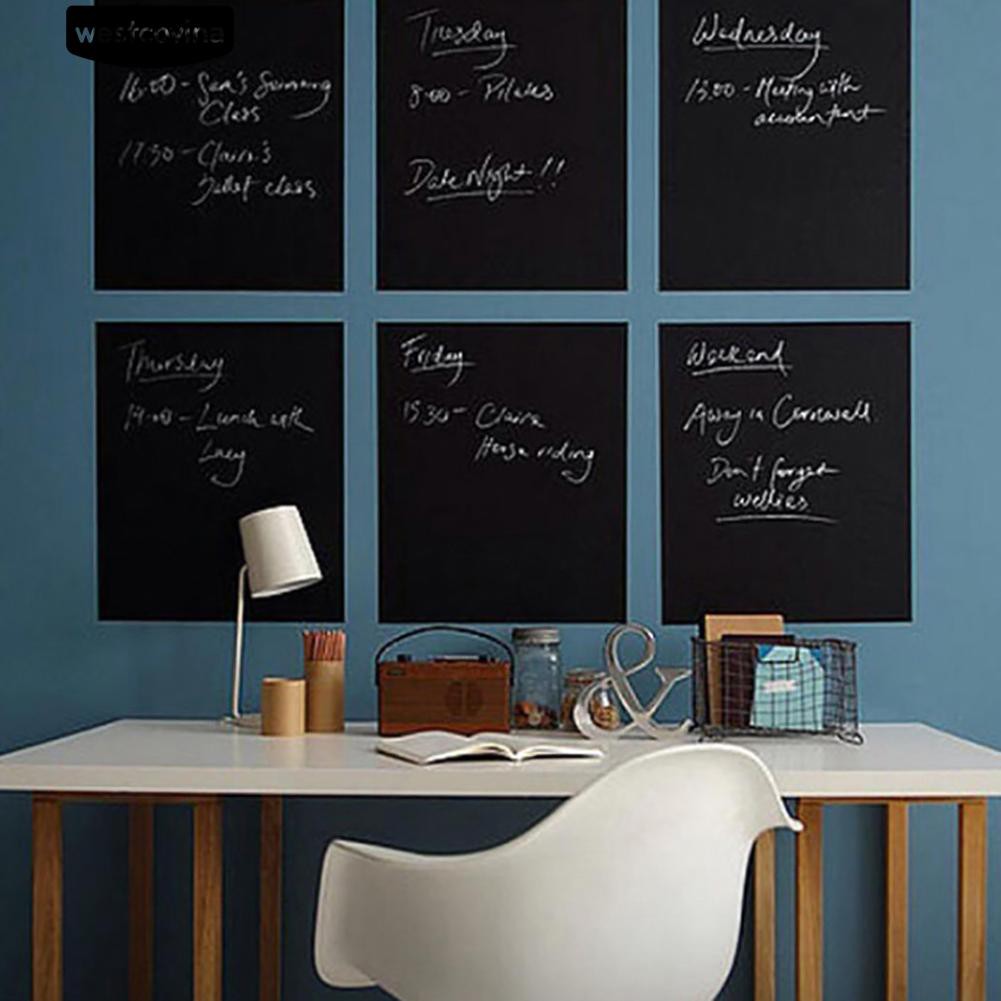 Sticker dán tường/tủ lạnh 30x45cm kiểu bảng đen dùng để lại lời nhắn