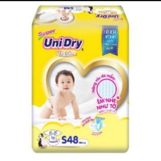 Tã dán Unidry mẫu mới size S48 miếng dùng cho trẻ từ 3_7kg