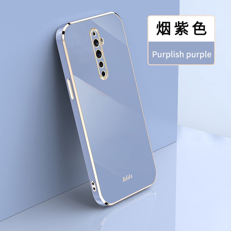 Ốp lưng OPPO Reno2 F Ốp lưng Điện Thoại Silicon Mềm Chống Rơi Mạ Điện Màu Trơn Cho OPPO Reno2 F Reno 2F