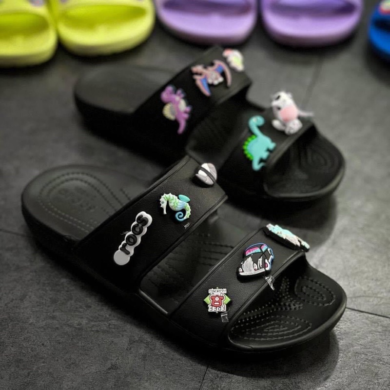 Dép quai ngang cross nam nữ, dép hai quai cross