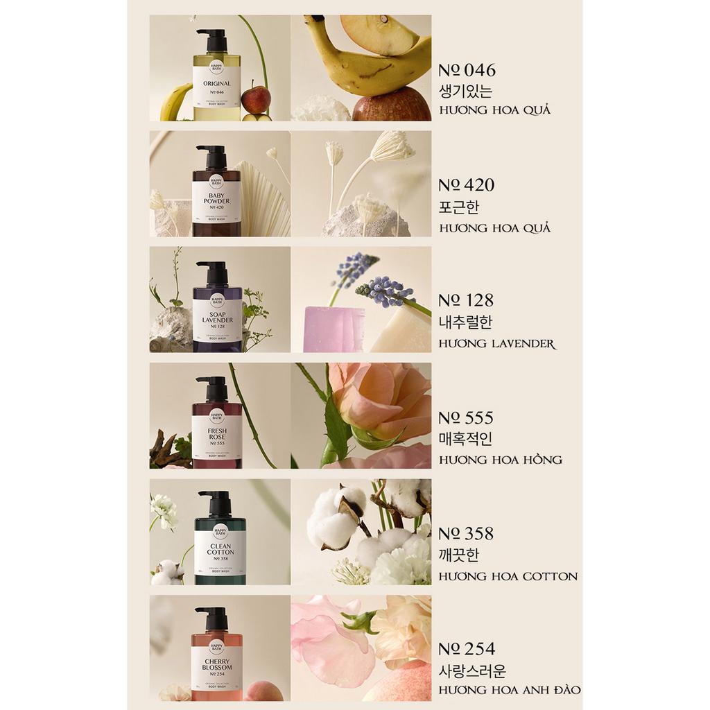 Dây Sữa tắm Happy Bath dạng Gel trong có chứa AHA