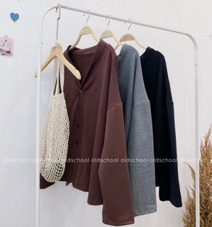 ÁO CARDIGAN NỈ DA CÁ (ảnh thật/sẵn)