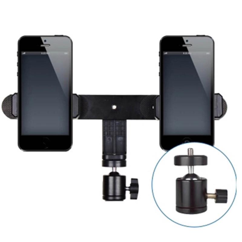 Giá Đỡ Thiết Bị Kép Cho Máy Ảnh Hoặc Go Pro Camera 1 4 Vít