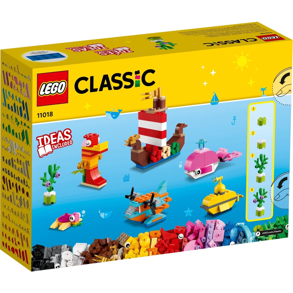 LEGO 11018 Classic - Hộp gạch đại dương sáng tạo