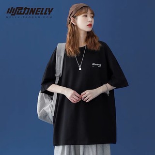 áo phông tay lỡ unisex basic in chữ đơn giản kindred