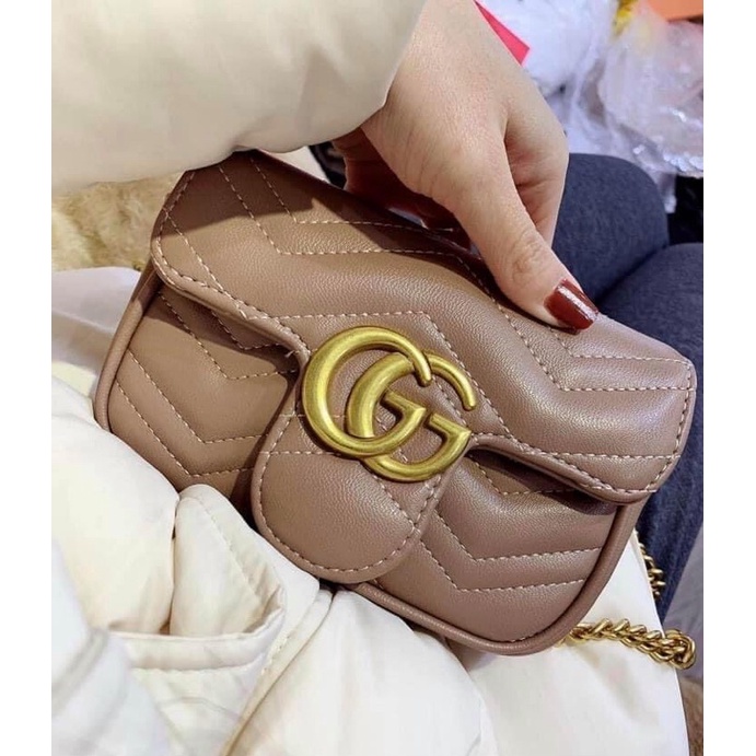 Túi Marmont tim nude size 18 loại 1 - Hami