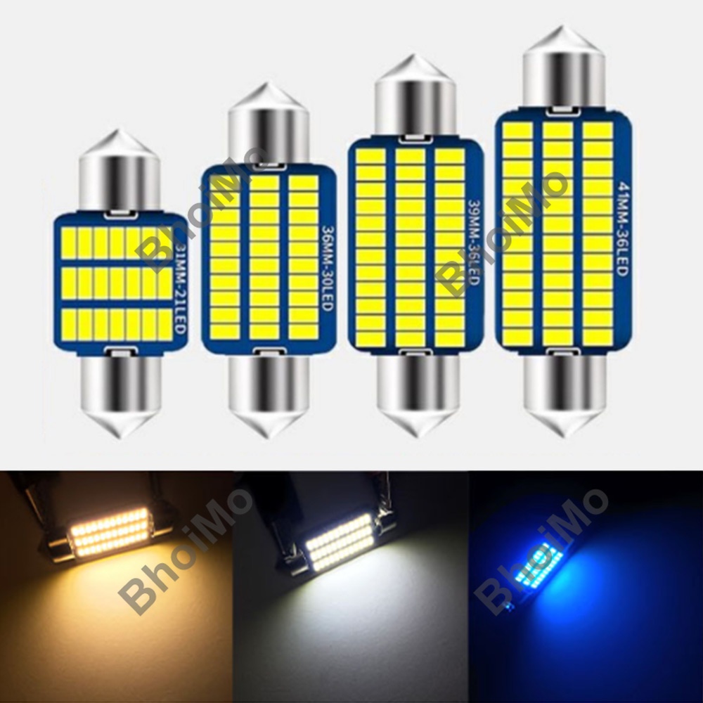 Bóng Đèn Led T10 31mm Ba9S T4W W5W C10W C5W 28mm 3014 36mm 39mm 41m Cho Xe Hơi / Xe Máy | BigBuy360 - bigbuy360.vn