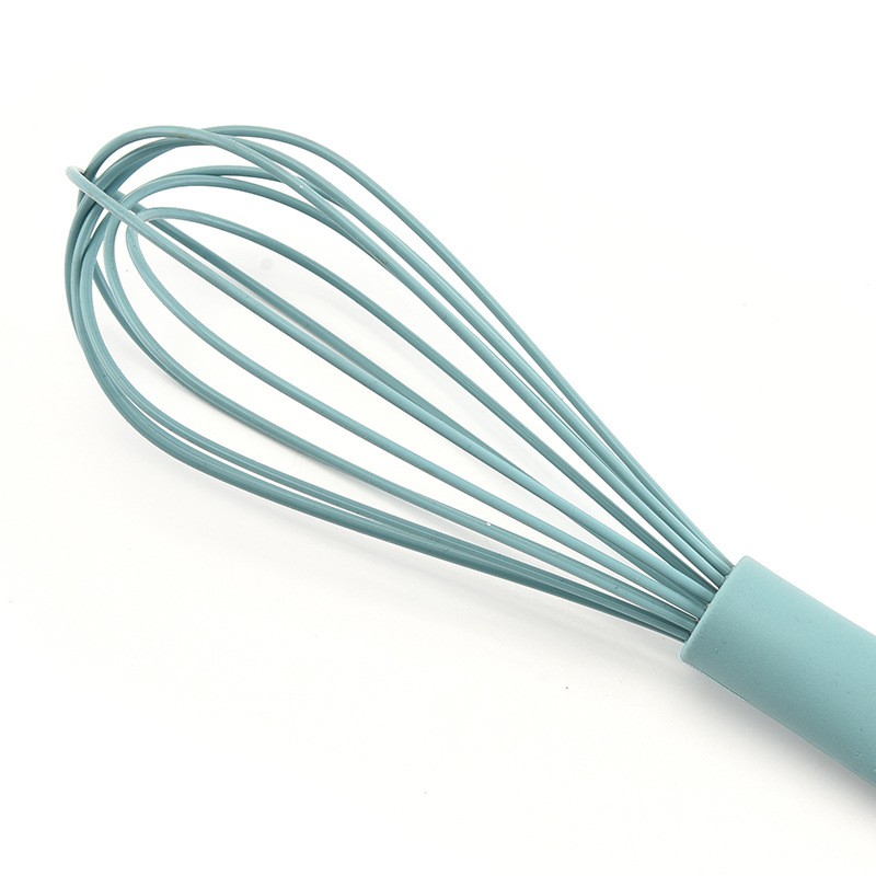 [Whisk eggs] - Dụng cụ đánh trứng cầm tay- phới lồng đánh trứng làm bánh khuấy bột bằng silicon màu hồng/xanh pastel