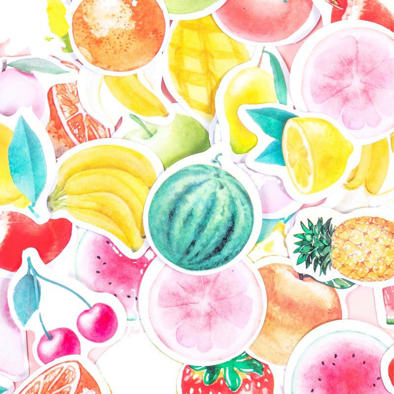 Sticker Dán Trang Trí Hình Trái Cây Xinh Xắn Dễ Thương