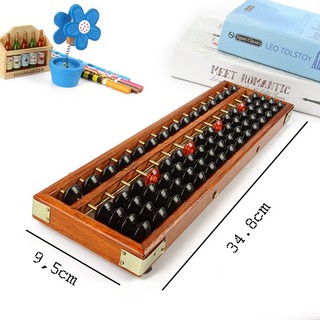 Bàn tính gẩy Soroban - Gỗ 15 cột cao cấp