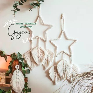 Mành treo - Rèm treo - Thảm treo macrame trang trí decor phòng💐 lưới sao bắt giấc mơ