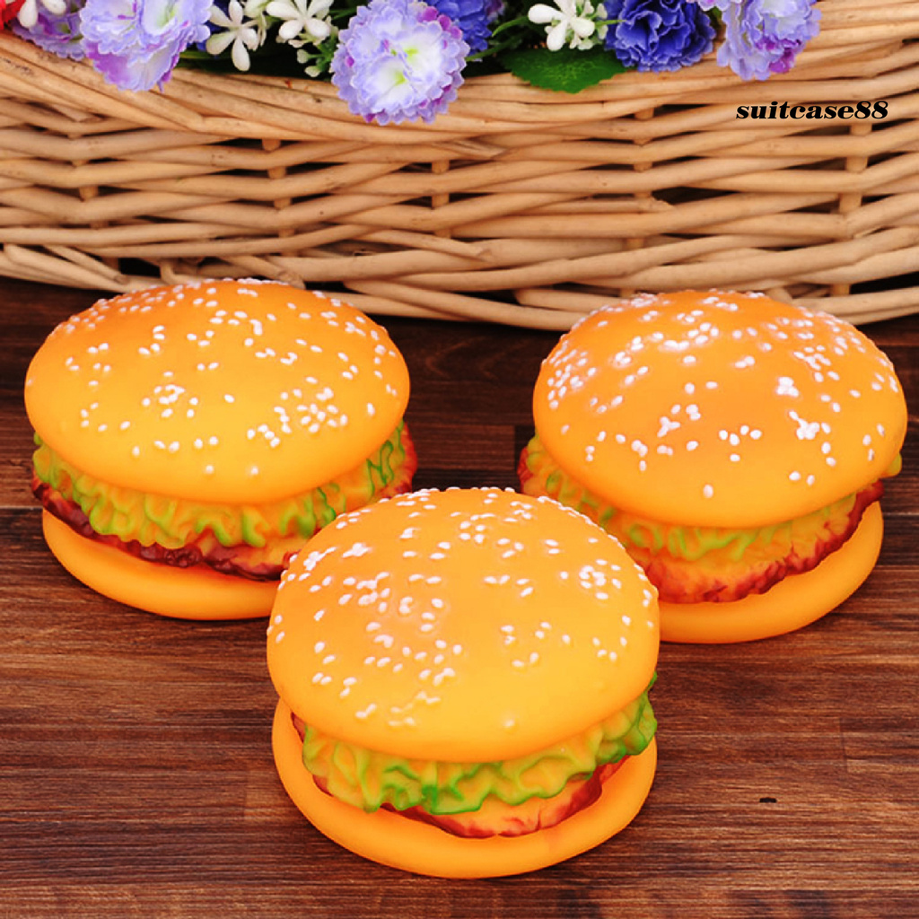 Bánh Hamburger Đồ Chơi Tập Nhai Cho Thú Cưng