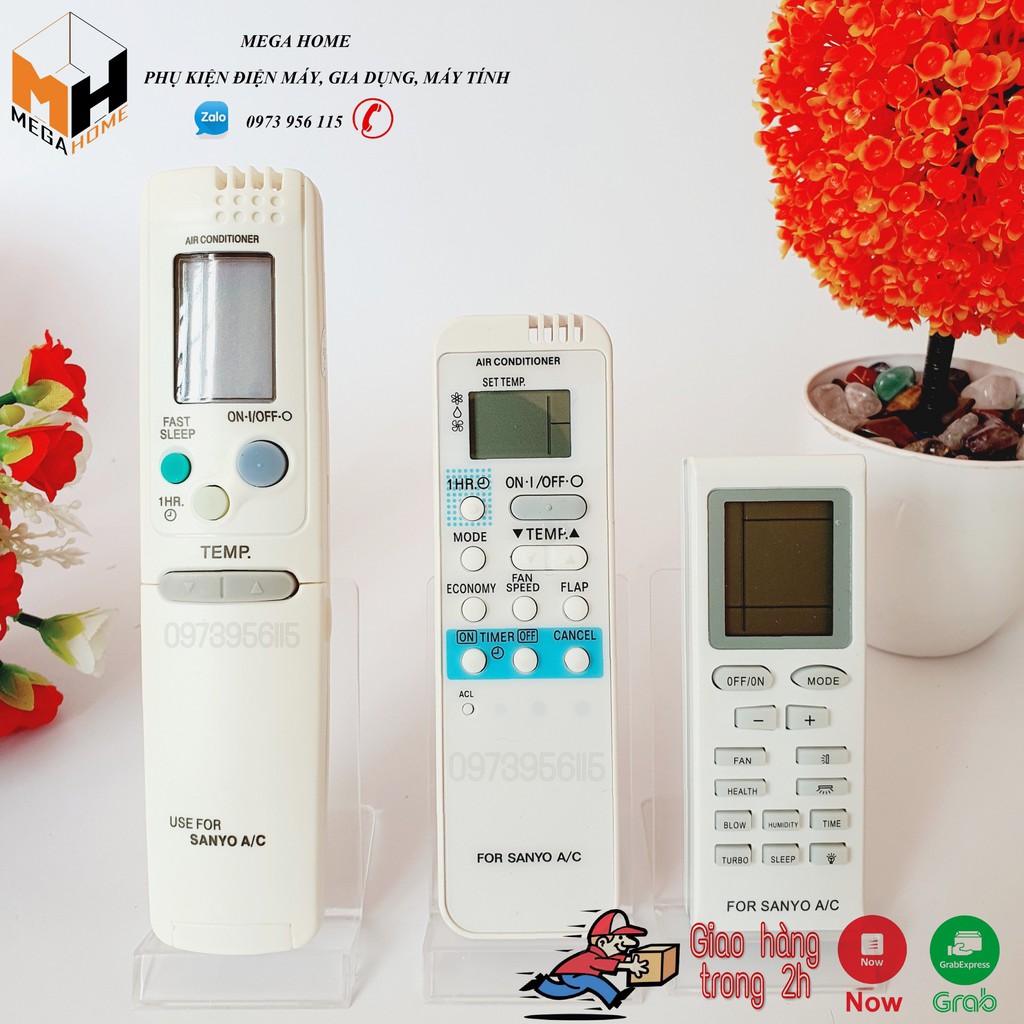 Điều khiển điều hòa SANYO - Remote máy lạnh SANYO hàng loại 1, bảo hành đổi trả 30 ngày