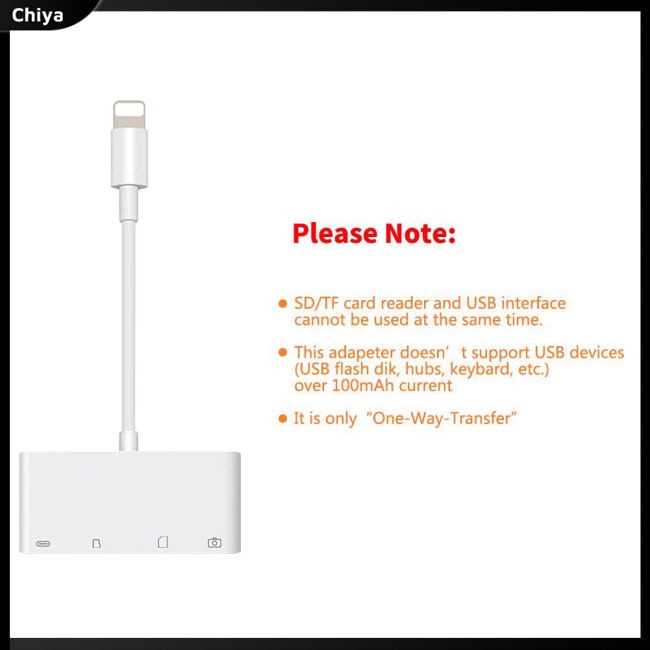 Đầu Đọc Thẻ Nhớ 4 Trong 1 Giao Diện USB Micro SD Cho iPhone iPad