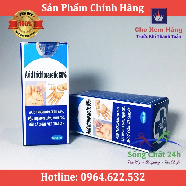 Mụn Cơm, Mụn Cóc, Mắt Cá Chân, Vết Chai Sần Acid Trivhloracetic 80% - Sống Chất 24h | BigBuy360 - bigbuy360.vn