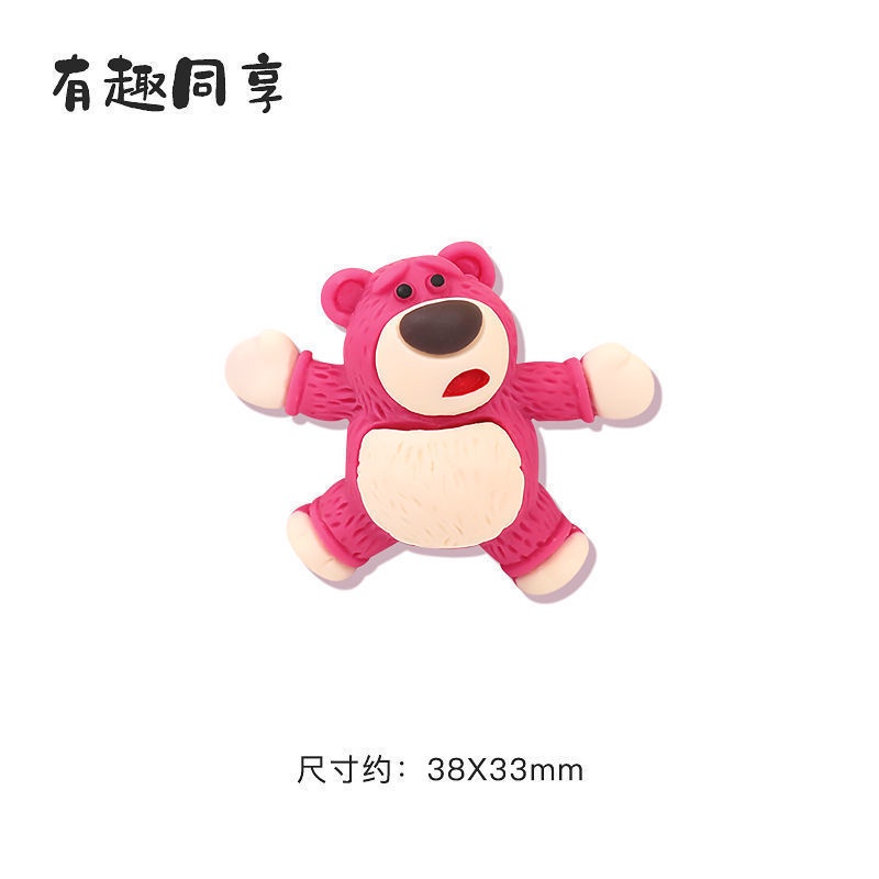 ENVIROSAX  Ghim cài áo hình gấu dâu tây dễ thương dành cho tình nhân