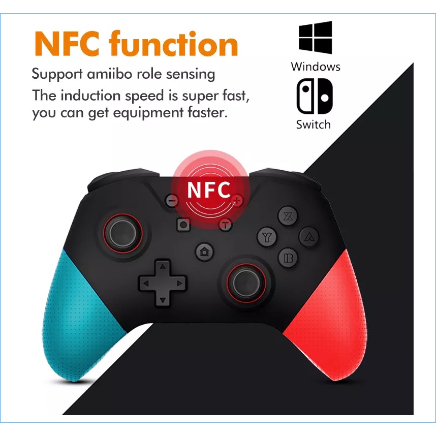 Tay cầm chơi game không dây SP5246 Pro controller wireless NS Nintendo Switch / Lite / PC steam