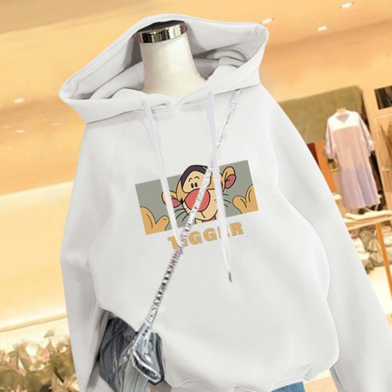 Áo Hoodie HY KOREA Unisex basic áo khoác nỉ nam nữ form rộng Tiger DC306