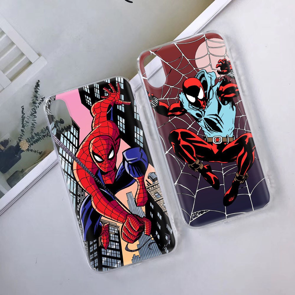 Ốp Điện Thoại Trong Suốt Họa Tiết Spiderman Cho Asus Zenfone 4 Selfie 3s Pro 3 Zoom Max Plus Pegasus 4s Tb115