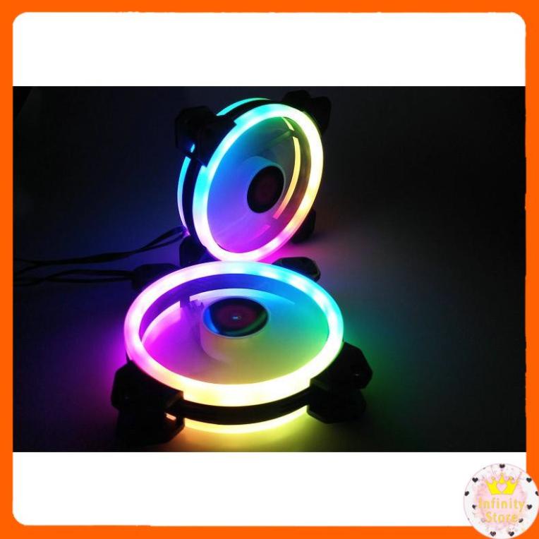 QUẠT VÀ DÂY LED RGB COOLMOON V2 ĐỒNG BỘ ĐIỀU KHIỂN INFINY DECOR