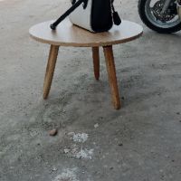 Bàn  trà  tròn  vân gỗ