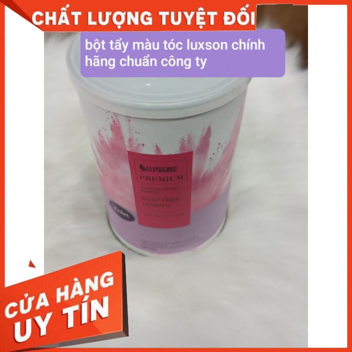 BỘT TẨY TÍM LUXSONS MẪU MỚI  CAO CẤP 700G FREESHIP  bột mịn, không rát da đầu cao cấp giúp sáng, đều màu nâng tông màu