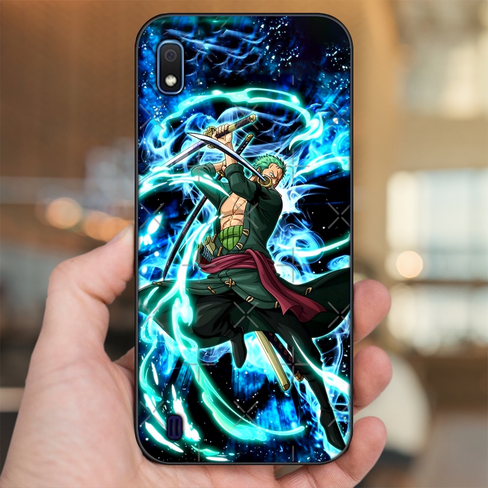 Ốp lưng Samsung A10 viền đen in hình Zoro One Piece