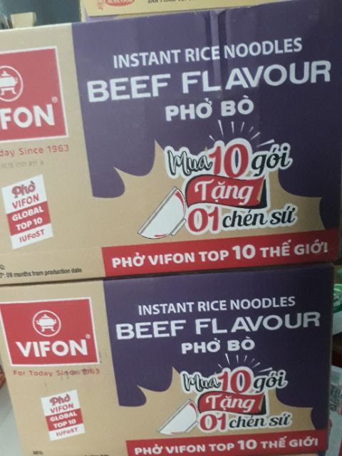 Phở bò ViFon thùng 30 gói x 65g