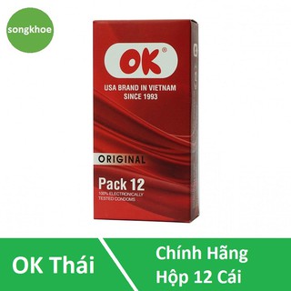 Bao Cao Su Ok Original ( Hộp 12 Cái)