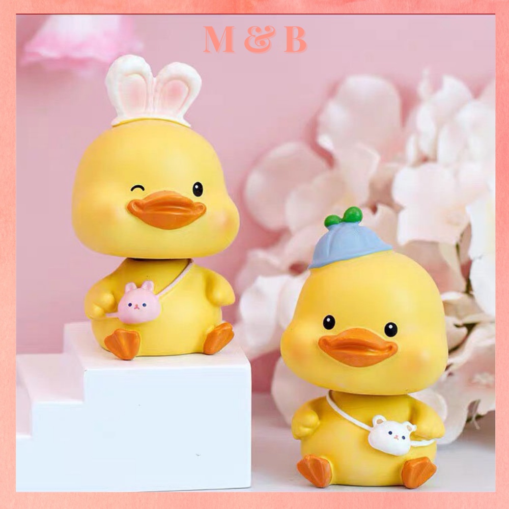 Đồ Chơi Tượng Vịt Vàng Lắc Lư Siêu Đáng Yêu Thích Hợp Làm Quà Tặng Sinh Nhật Cho Bé, Hoặc Để Trang Trí Xe Ô Tô