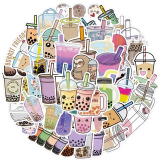 Sticker dán cao cấp Trà Sữa Trân Châu Cực COOL ms#209