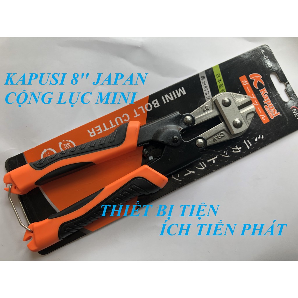 Kìm Cộng Lực, Kềm Cộng Lực KAPUSI 8'' (200mm) K-8190 JAPAN Cao Cấp CR-V (Chính Hãng)