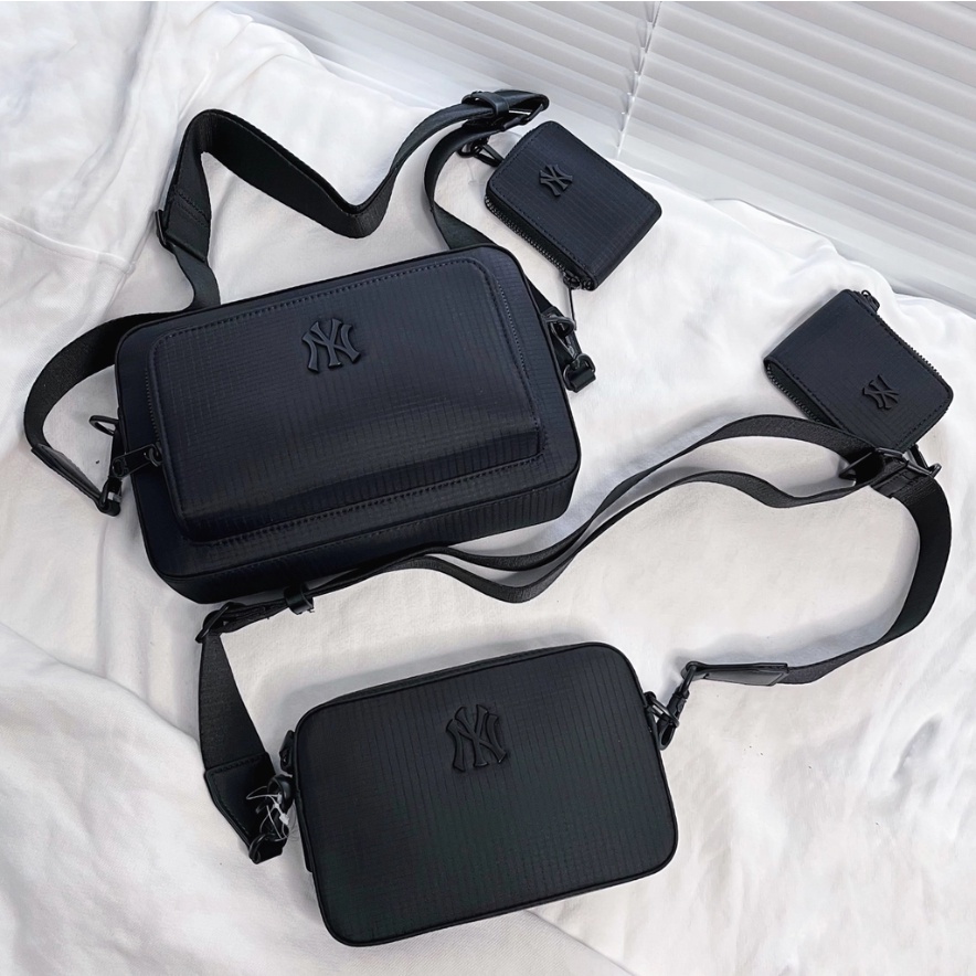✅  Túi Đeo Chéo MLB Industrial Crossbody Black 32BGDI111-50L | BÁN CHẠY NHẤT | CÓ SẴN 2 SIZE